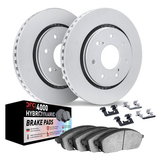 DFC® - Geospec Plain Front Brake Kit with 4000 HybriDynamic Brake Pads