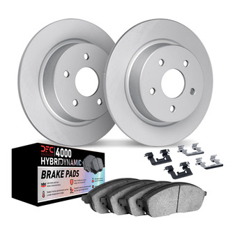 DFC® 4812-55003 - Geospec Plain Rear Brake Kit with 4000 HybriDynamic Brake Pads