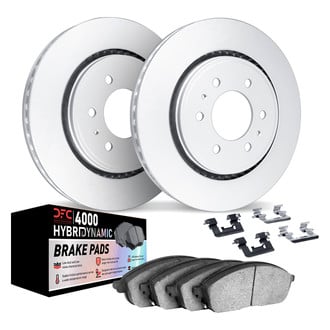 DFC® - Geospec Plain Front Brake Kit with 4000 HybriDynamic Brake Pads
