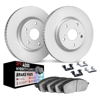 DFC® 4812-76078 - Geospec Plain Front Brake Kit with 4000 HybriDynamic Brake Pads