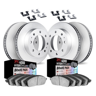 DFC® - Geospec Plain Front and Rear Brake Kit with 4000 HybriDynamic Brake Pads