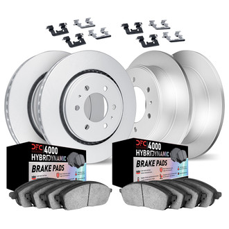DFC® - Geospec Plain Front and Rear Brake Kit with 4000 HybriDynamic Brake Pads