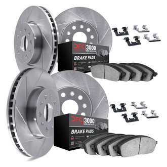 DFC® - Slotted Brake Kit with 3000 Series Semi-Metallic Brake Pads