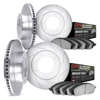 DFC® - Slotted Front and Rear Brake Kit with Ultimate Duty Performance Brake Pads