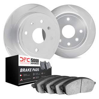 DFC® - Slotted Rear Brake Kit with 5000 Advanced Brake Pads