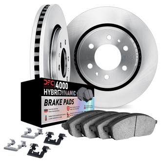 DFC® - Slotted Front Brake Kit with 4000 HybriDynamic Brake Pads