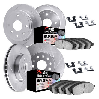 DFC® - Slotted Front and Rear Brake Kit with 4000 HybriDynamic Brake Pads