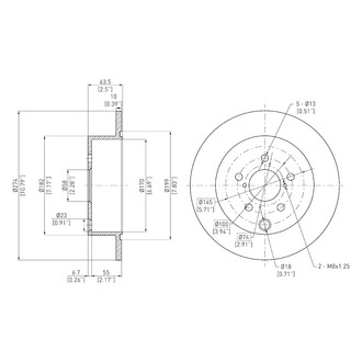 DFC® - GeoSpec® Solid Rear Brake Rotor