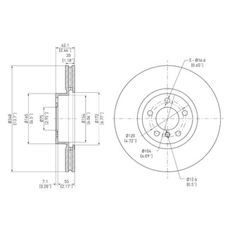 DFC® - GeoSpec® Vented Front Brake Rotor
