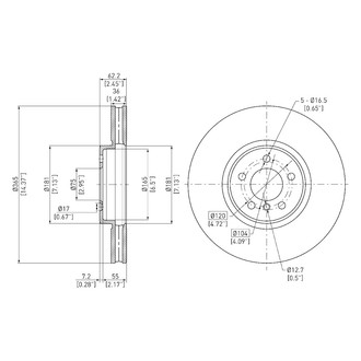 DFC® - GeoSpec® Vented Front Brake Rotor