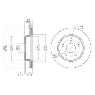 DFC® - GeoSpec® Plain Disc Brake Rotor