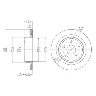 DFC® - GeoSpec® Vented Rear Brake Rotor
