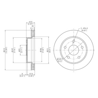 DFC® - GeoSpec® Vented Front Brake Rotor
