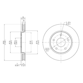 DFC® - GeoSpec® Vented Front Brake Rotor