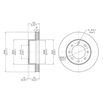 DFC® - GeoSpec® Plain Disc Brake Rotor