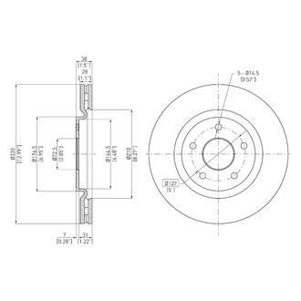 DFC® - GeoSpec® Vented Front Brake Rotor