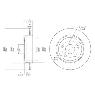 DFC® - GeoSpec® Solid Rear Brake Rotor
