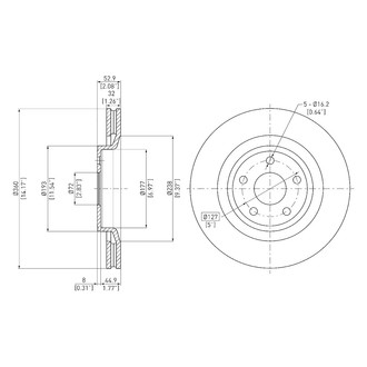 DFC® - GeoSpec® Vented Front Brake Rotor