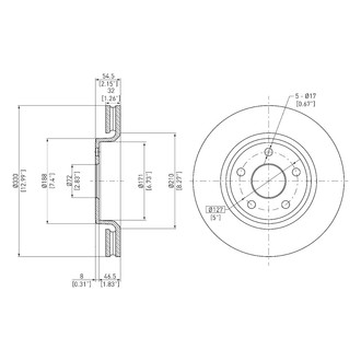 DFC® - GeoSpec® Vented Front Brake Rotor
