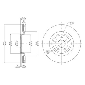 DFC® - GeoSpec® Plain Disc Brake Rotor