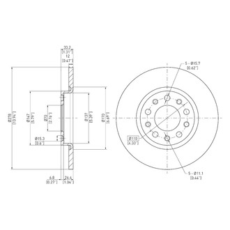 DFC® - GeoSpec® Solid Rear Brake Rotor