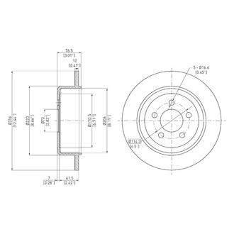 DFC® - GeoSpec® Solid Rear Brake Rotor