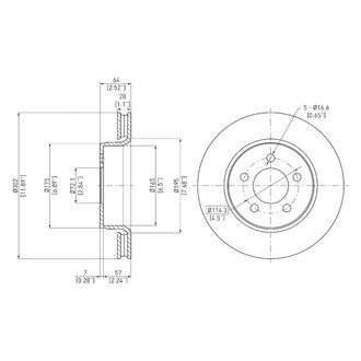 DFC® - GeoSpec® Vented Front Brake Rotor