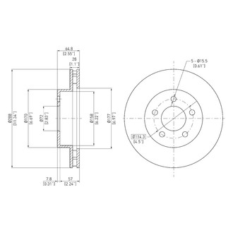 DFC® - GeoSpec® Vented Front Brake Rotor