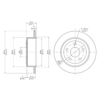 DFC® - GeoSpec® Solid Rear Brake Rotor