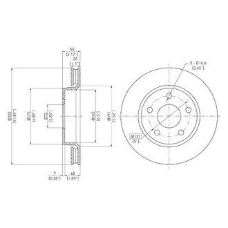 DFC® - GeoSpec® Vented Front Brake Rotor