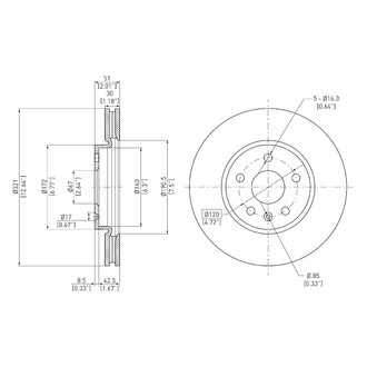 DFC® - GeoSpec® Vented Front Brake Rotor