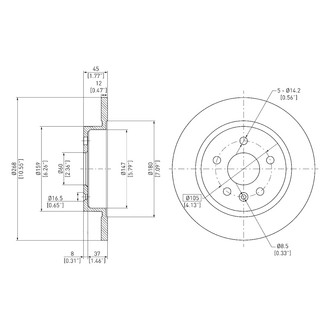 DFC® - GeoSpec® Solid Rear Brake Rotor