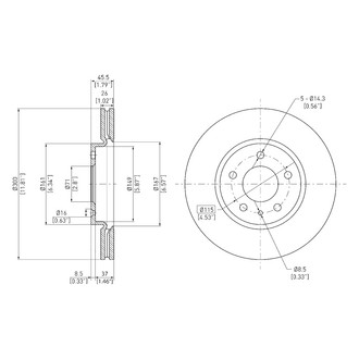 DFC® - GeoSpec® Plain Disc Brake Rotor