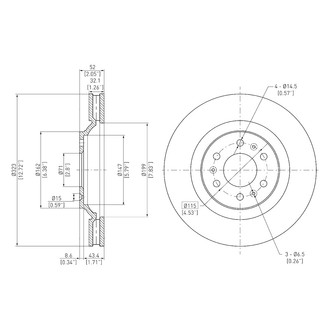 DFC® - GeoSpec® Vented Front Brake Rotor