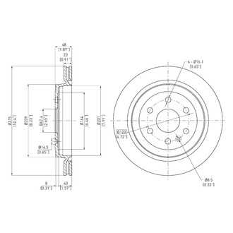 DFC® - GeoSpec® Vented Rear Brake Rotor
