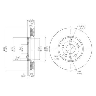 DFC® - GeoSpec® Plain Disc Brake Rotor