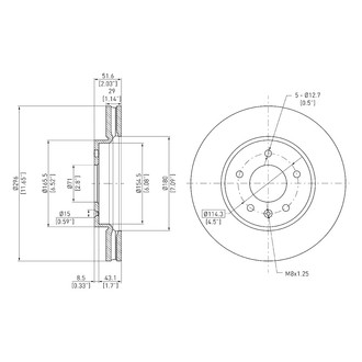 DFC® - GeoSpec® Plain Disc Brake Rotor