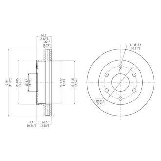 DFC® - GeoSpec® Vented Front Brake Rotor