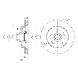 DFC® - GeoSpec® Vented Front Brake Rotor