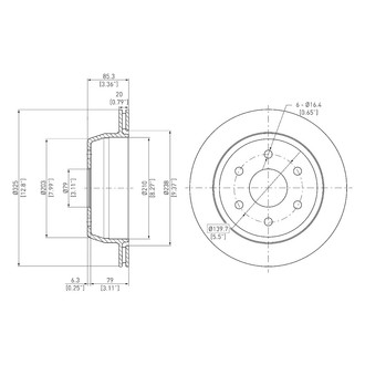 DFC® - GeoSpec® Vented Rear Brake Rotor