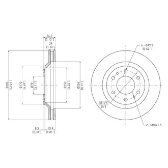 DFC® - GeoSpec® Plain Disc Brake Rotor