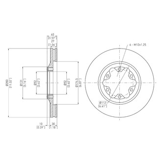DFC® - GeoSpec® Plain Disc Brake Rotor