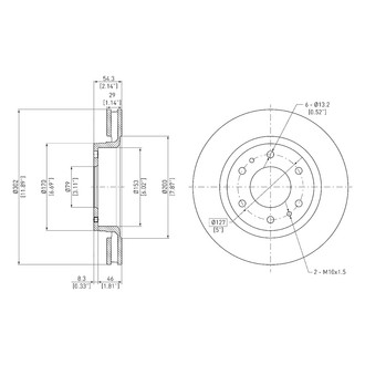 DFC® - GeoSpec® Plain Disc Brake Rotor