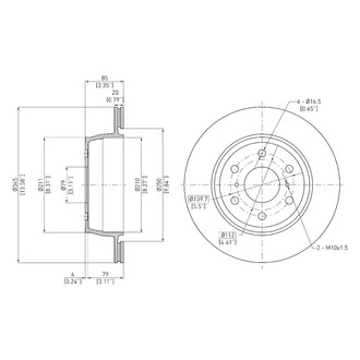 DFC® - GeoSpec® Vented Rear Brake Rotor