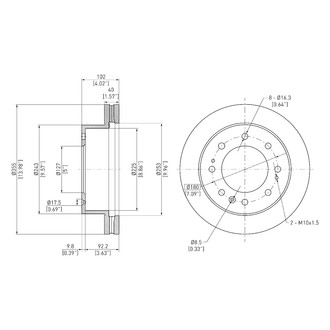 DFC® - GeoSpec® Plain Disc Brake Rotor