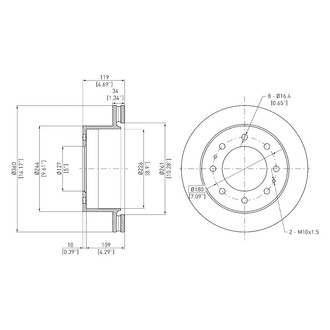 DFC® - GeoSpec® Vented Rear Brake Rotor