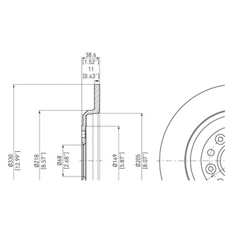 DFC® - GeoSpec® Solid Rear Brake Rotor