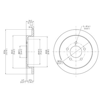 DFC® - GeoSpec® Solid Rear Brake Rotor
