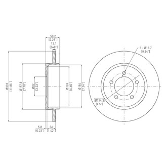 DFC® - GeoSpec® Solid Rear Brake Rotor