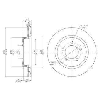 DFC® - GeoSpec® Vented Front Brake Rotor